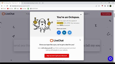 typing test live chat